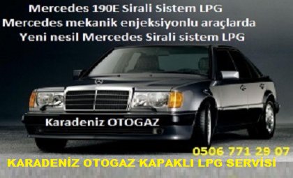 Mercedes 190E sirali sistem LPG Teknolojisi Kapaklı Çerkezköy  TRAKYA TEKİRDAG BÖLGESİ